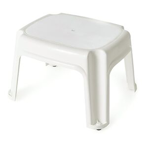 Gracious Living Single Level Step Stool White Gracious Living Single Level Step Stool White